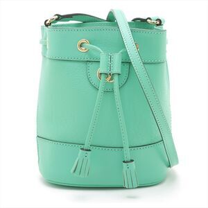 Gucci Bucket Bag Leather Shoulder Green